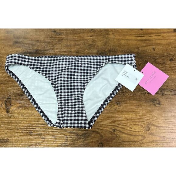 Kate Spade New York Women's Classic Check-Print Bikini Bottoms, Size XS. NWT! - Picture 3 of 10
